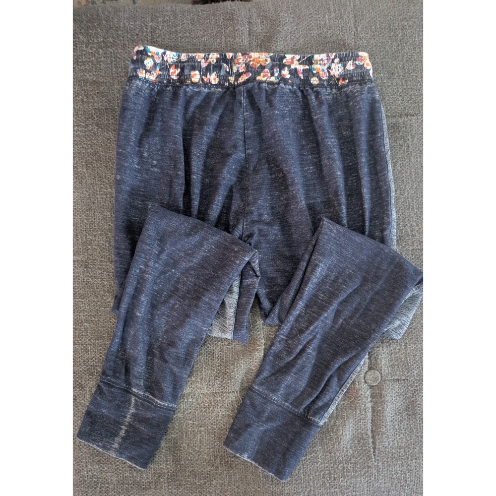 Vera Bradley Navy Blue Space Dye Heathered Floral Waistband Joggers Small - Picture 2 of 4